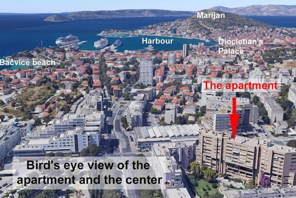 Eurit Apartment Shown In Detail สปลิท ภายนอก รูปภาพ